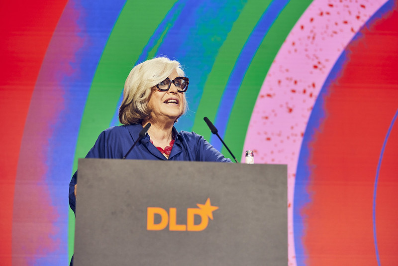Steffi Czerny Founder and Managing Director of DLD addresses audience 